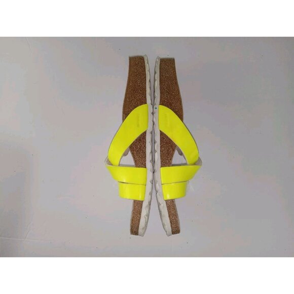Birkenstock Yao neon yellow patent leather sandals, women's size 39 - Picture 5 of 9